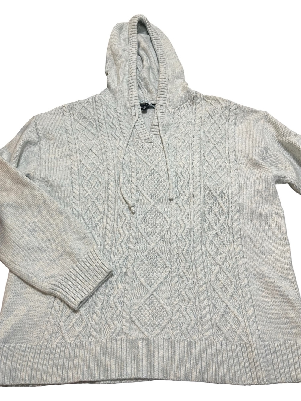 Calligraphie Cozy Knit Hooded Sweater